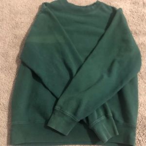 Green crew neck